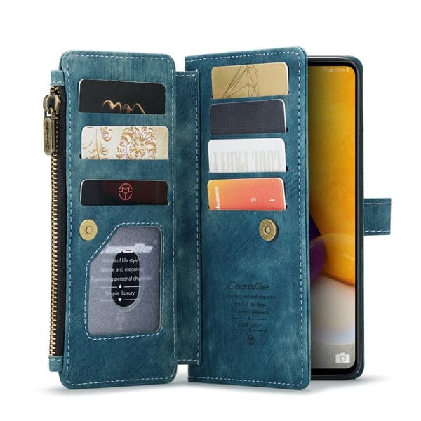 CaseMe Samsung A13 4G CaseMe Big Wallet Plånboksfodral - Blå
