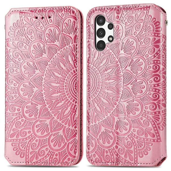 SKALO Samsung A13 4G Mandala Slim Pungetui - Pink