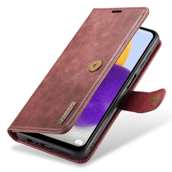 DG MING Samsung A13 4G 2-in-1 magneetti lompakkokotelo - Punainen