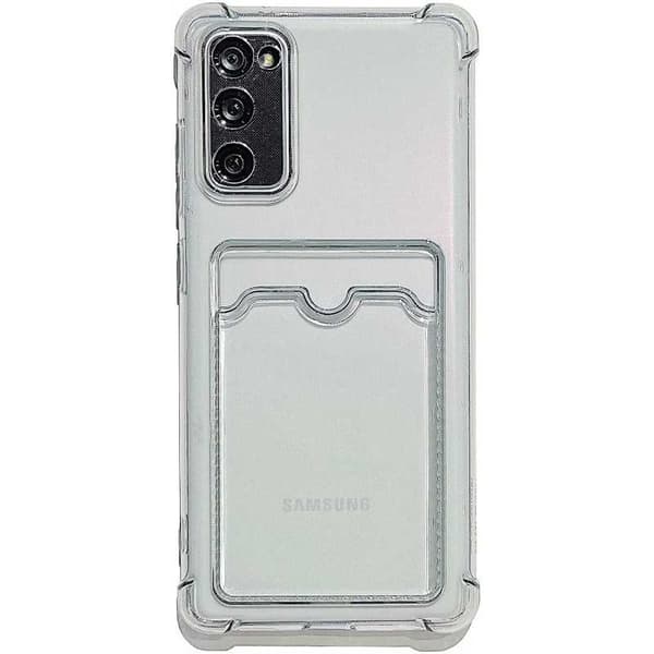 Stöttåligt Skal med Kortfack Förstärkta Hörn Samsung S20 Plus