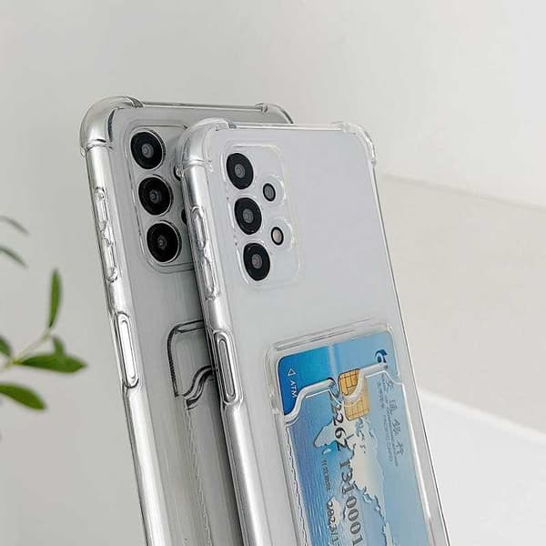 Ohut iskunkestävä kännykkäkuori korttipaikalla Samsung A72 4G / 5G