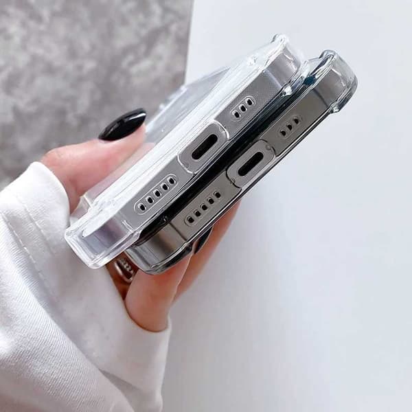 Stöttåligt Skal med Kortfack Förstärkta Hörn iPhone 12 Pro