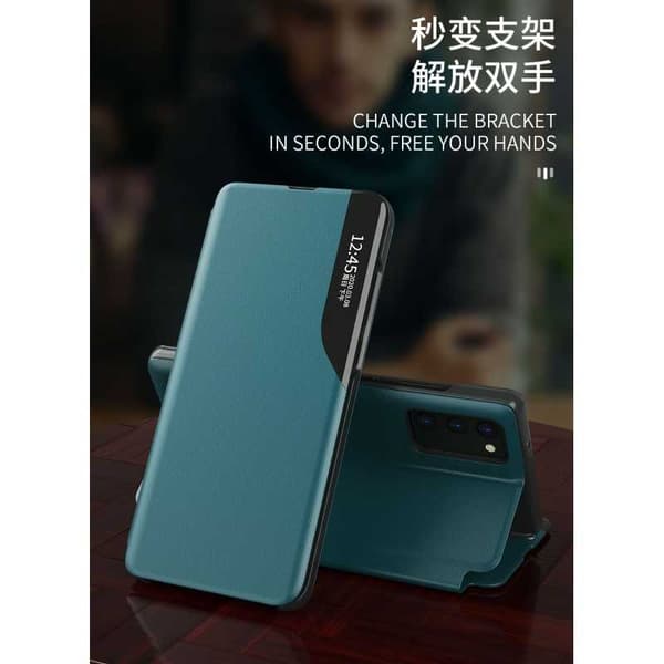 Samsung A32 5G & A13 5G Stilrent Smart View Fodral - Grön