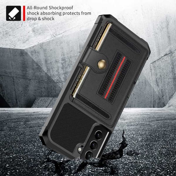 Samsung S21 Plus stødsikkert cover med kortrum Solid V5