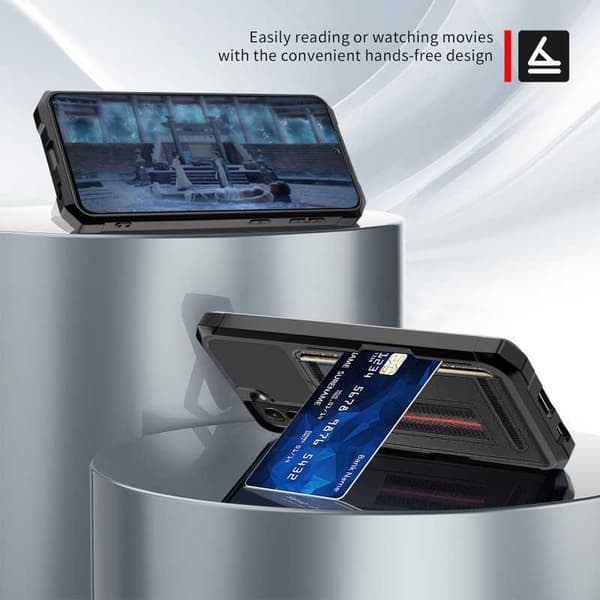 Samsung S21 Plus stødsikkert cover med kortrum Solid V5