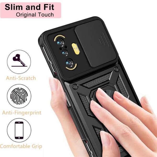 INF Stöttåligt kickstand mobilskal SvartXiaomi 11T/11T Pro