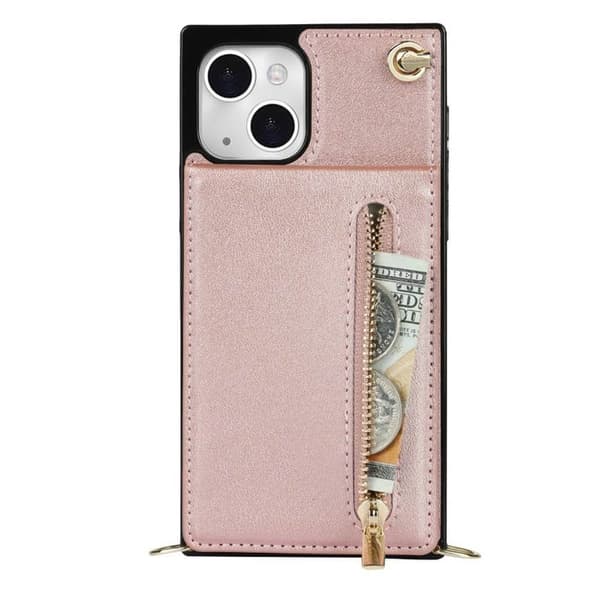 Zipper halskæde etui Apple iPhone 13 Mini - Rose