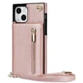 Miniatyrbillede 1 af 7: Zipper halskæde etui Apple iPhone 13 Mini - Rose