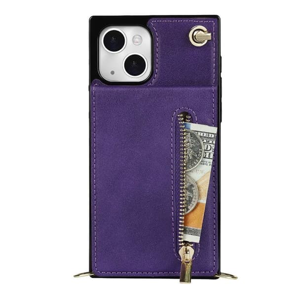 Zipper halskæde etui Apple iPhone 13 - Lilla