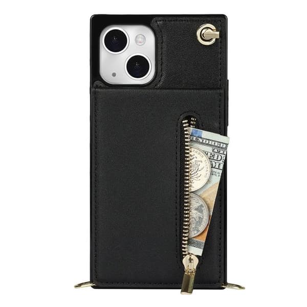 Zipper necklace case Apple iPhone 13 - Svart