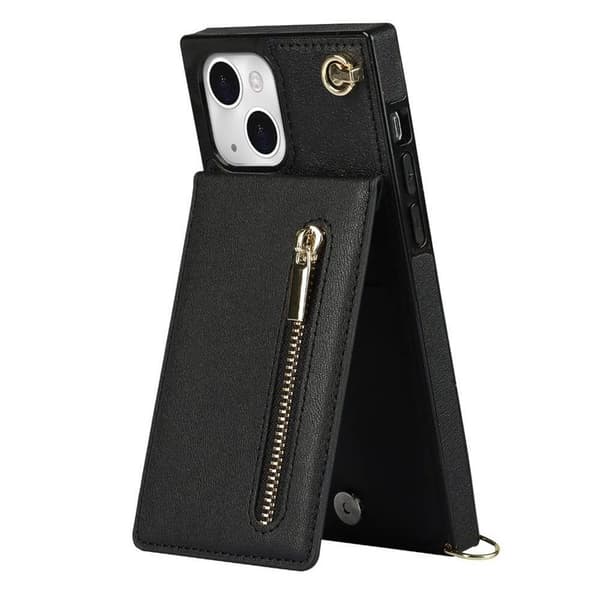 Zipper necklace case Apple iPhone 13 - Svart