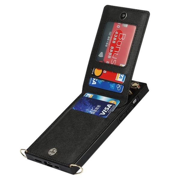 Zipper necklace case Apple iPhone 13 - Svart
