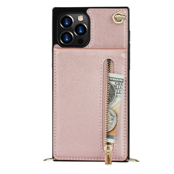 Zipper halskjede deksel Apple iPhone 12 Pro - Rose
