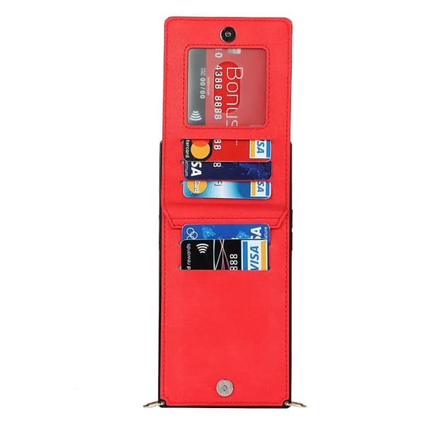 Zipper halskjede deksel Apple iPhone 12 Pro - Rød