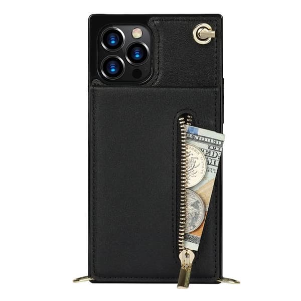 Zipper halskjede deksel Apple iPhone 12 Pro Max - Sort