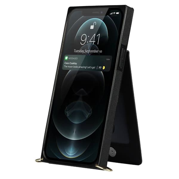 Zipper halskjede deksel Apple iPhone 12 Pro Max - Sort