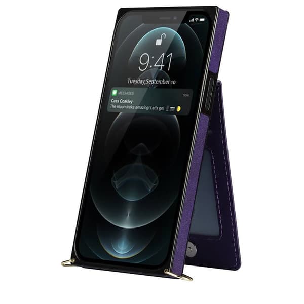 Zipper halskjede deksel Apple iPhone 12 Pro Max - Lilla