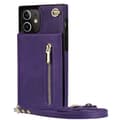 Miniatyrbillede 1 af 7: Zipper halskæde etui Apple iPhone 12 Mini - Lilla
