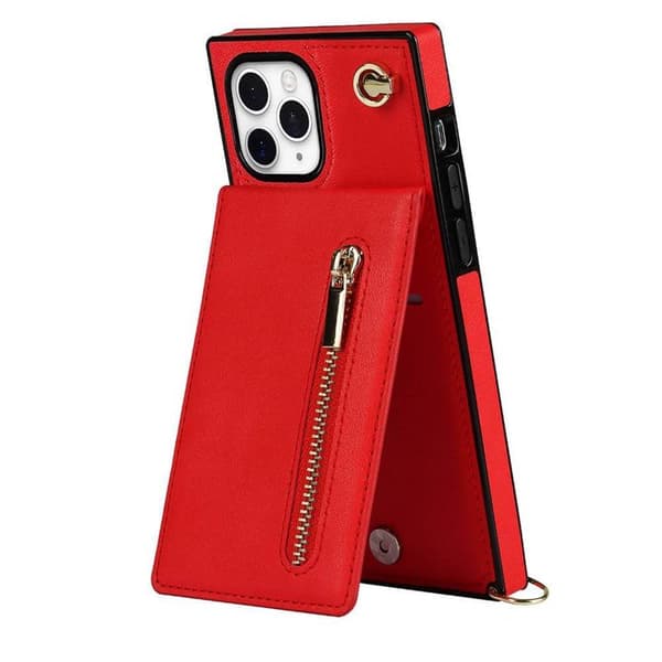 Zipper halskæde etui Apple iPhone 11 Pro Max - Rød
