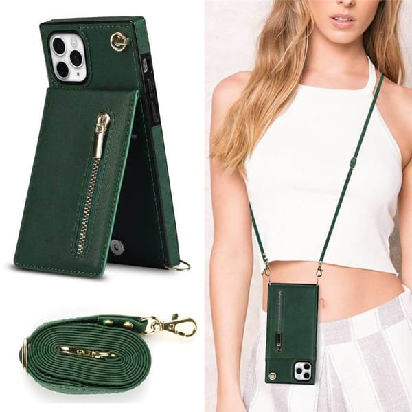 Zipper halskjede deksel Apple iPhone 11 Pro Max - Grønn