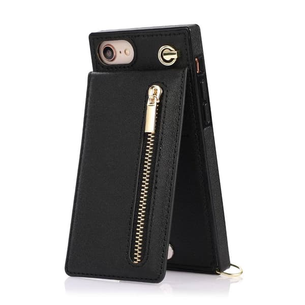 Zipper necklace case Apple iPhone 7 - Svart