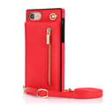 Miniatyrbillede 1 af 5: Zipper halskæde etui Apple iPhone 7 - Rød