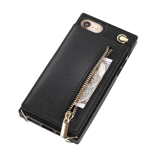 Zipper necklace case Apple iPhone 8 - Svart