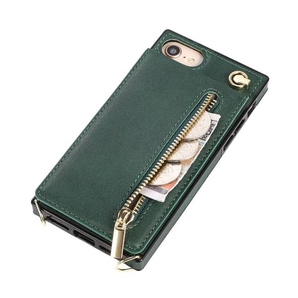 Zipper halskjede deksel Apple iPhone 8 - Grønn