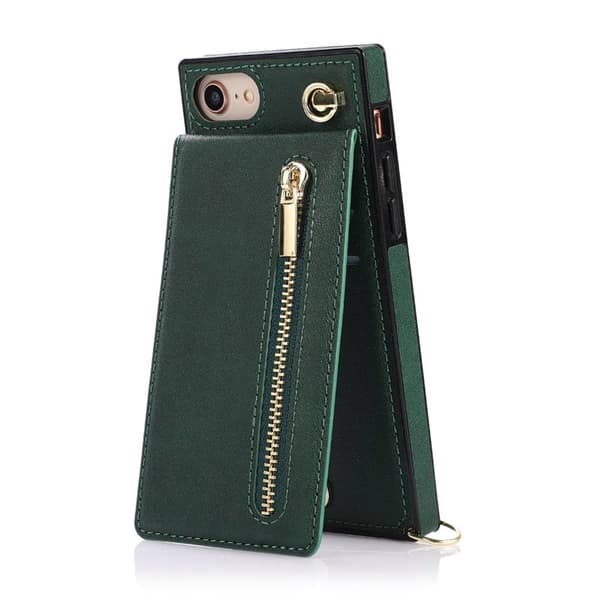 Zipper halskjede deksel Apple iPhone 8 - Grønn
