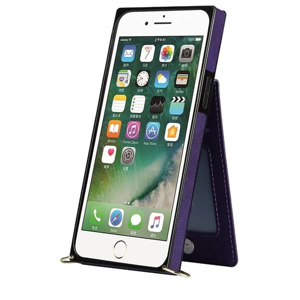 Zipper halskæde etui Apple iPhone 7 Plus - Lilla