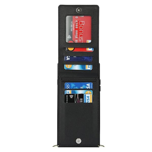 Zipper halskæde etui Apple iPhone 8 Plus - Sort