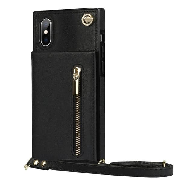 Zipper halskjede deksel Apple iPhone X / XS - Sort