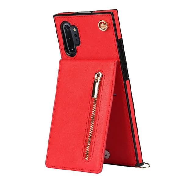 Zipper halskjede deksel Samsung Galaxy Note 10 Plus - Rød