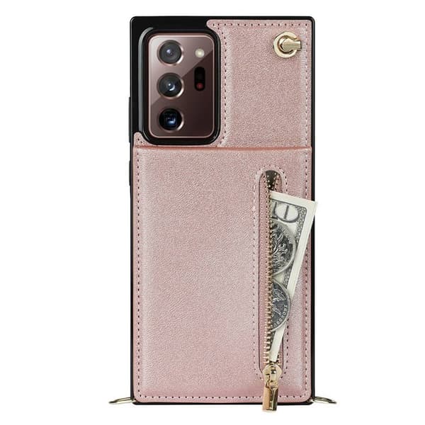 Zipper halskæde etui Samsung Galaxy Note 20 Ultra - Rose