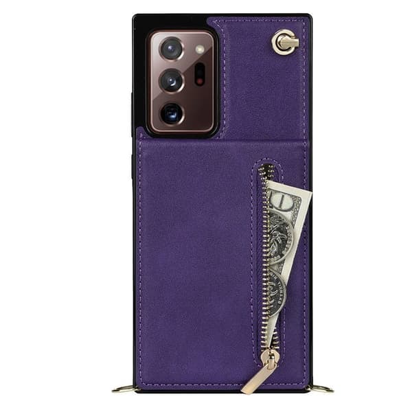 Zipper halskæde etui Samsung Galaxy Note 20 Ultra - Lilla