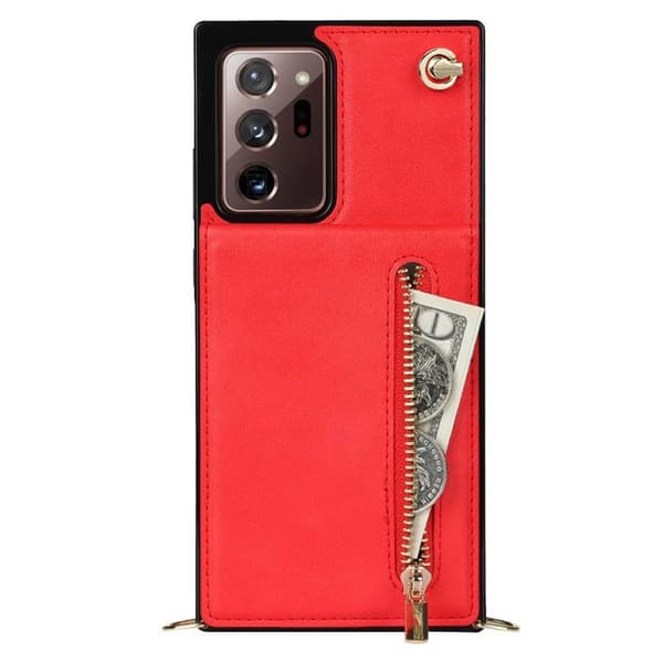 Zipper halskjede deksel Samsung Galaxy Note 20 Ultra - Rød
