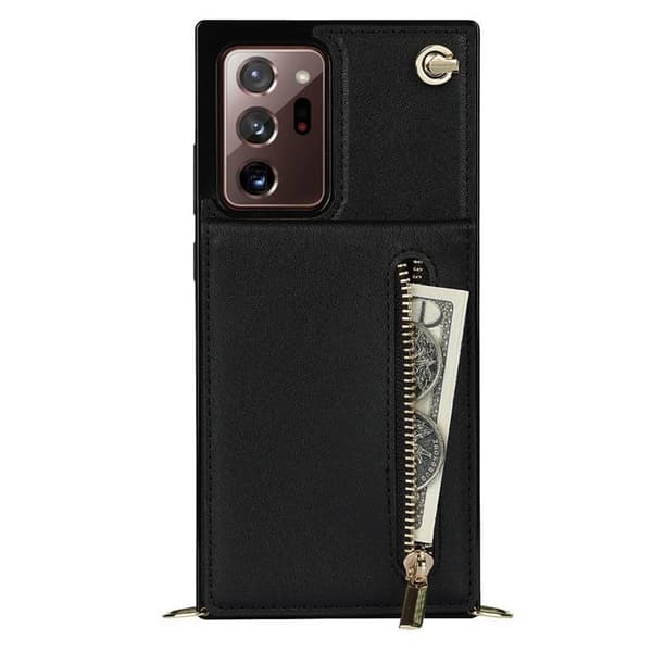 Zipper halskæde etui Samsung Galaxy Note 20 Ultra - Sort
