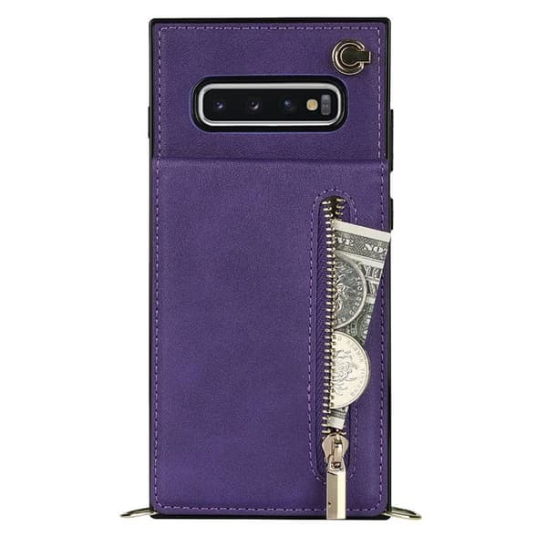 Zipper halskjede deksel Samsung Galaxy S10 - Lilla