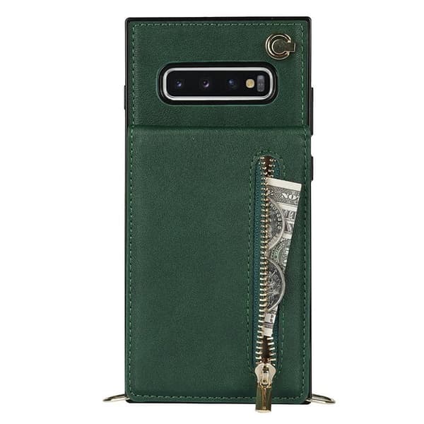 Zipper halskjede deksel Samsung Galaxy S10 - Grønn
