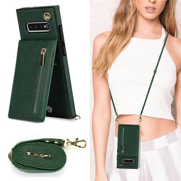 Zipper halskjede deksel Samsung Galaxy S10 - Grønn