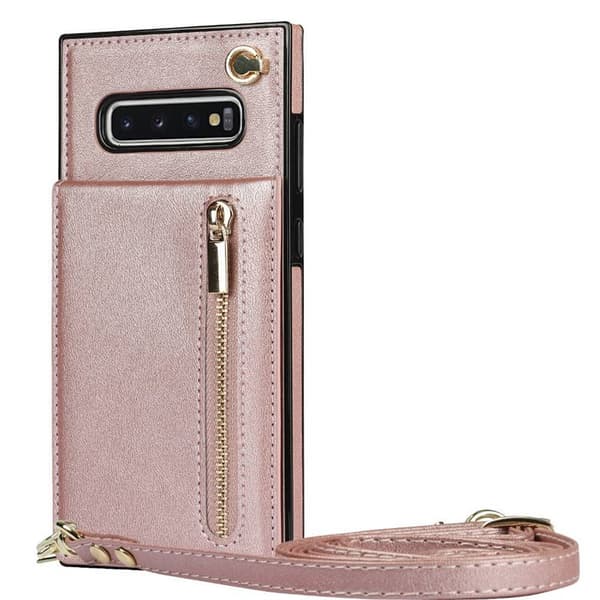 Zipper halskæde etui Samsung Galaxy S10 Plus - Rose
