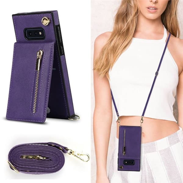 Zipper halskæde etui Samsung Galaxy S10e - Lilla
