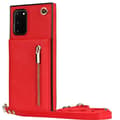 Pikkukuva 1 / 6: Zipper kaulakorukotelo Samsung Galaxy S20 - Punainen