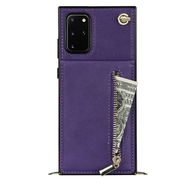 Zipper halskæde etui Samsung Galaxy S20 Plus - Lilla