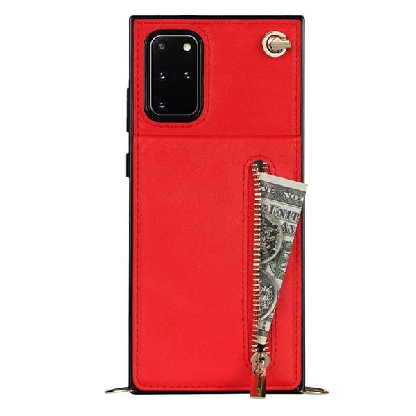 Zipper necklace case Samsung Galaxy S20 Plus - Röd
