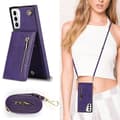 Miniatyrbild 5 av 6: Zipper necklace case Samsung Galaxy S21 Plus - Lila