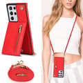Miniatyrbild 5 av 6: Zipper necklace case Samsung Galaxy S21 Ultra - Röd