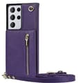 Miniatyrbild 1 av 6: Zipper necklace case Samsung Galaxy S21 Ultra - Lila