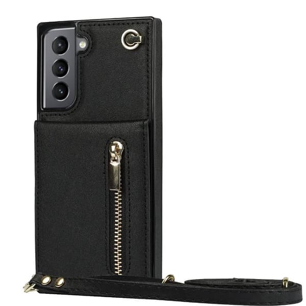 Zipper necklace case Samsung Galaxy S22 Plus - Svart