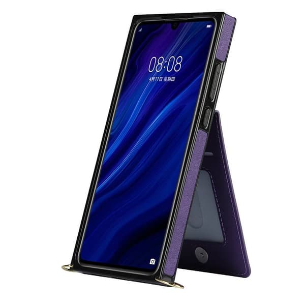 Zipper necklace case Huawei P30 - Lila